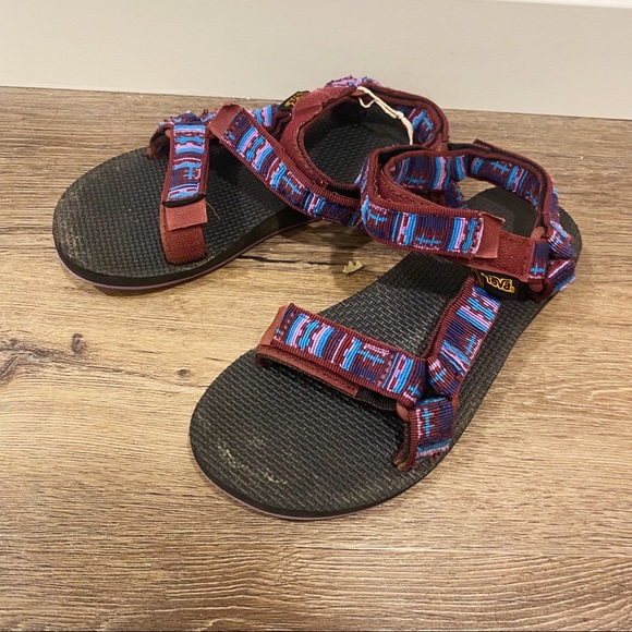 Teva Shoes - Teva Original Universal X Woolrich Purple Sandals
